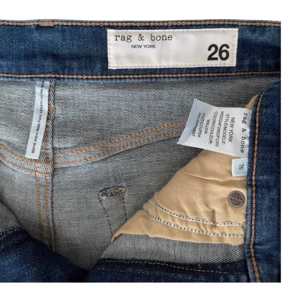 Rag & Bone Flexi Sofie Ultra Wide Leg Jean in Willow Size 26 - Picture 6 of 11
